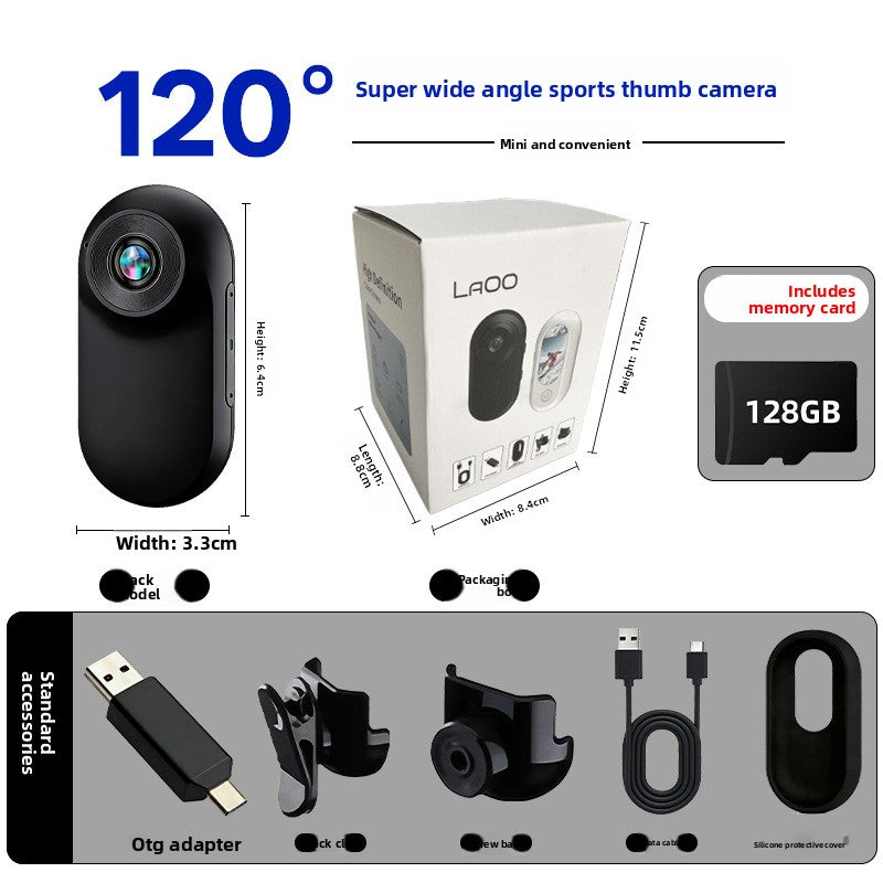 HD Thumb Action Camera with Anti-Shake