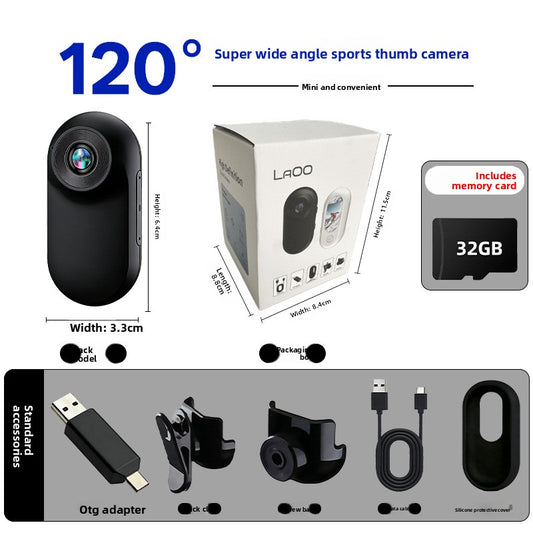 HD Thumb Action Camera with Anti-Shake