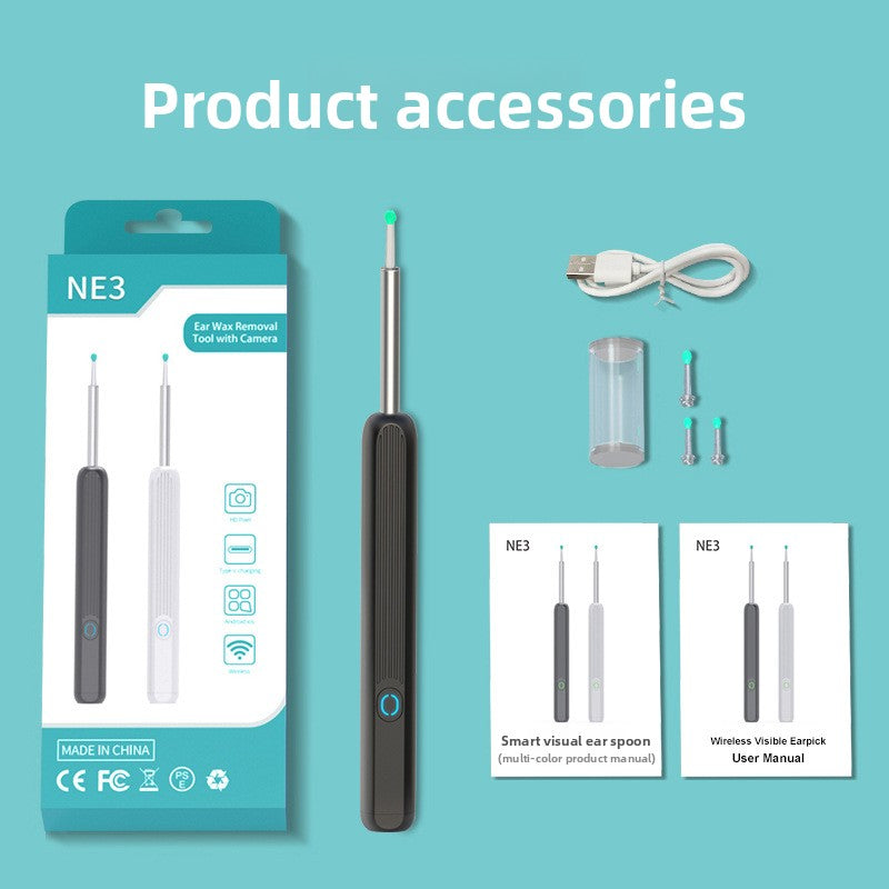 HD Wireless Visual Ear Cleaning Scoop with Light
