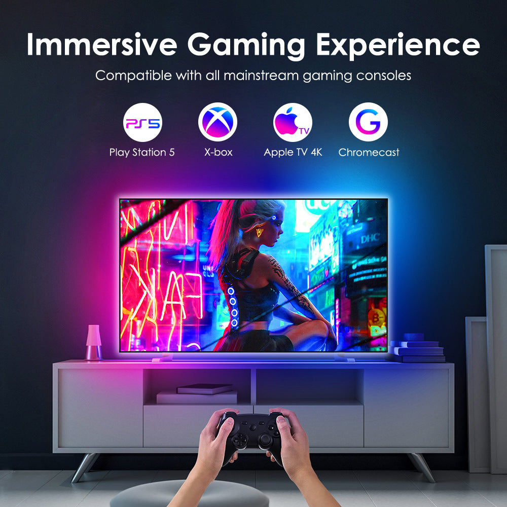 HDMI Sync RGB LED Strip Light with WIFI APP Control