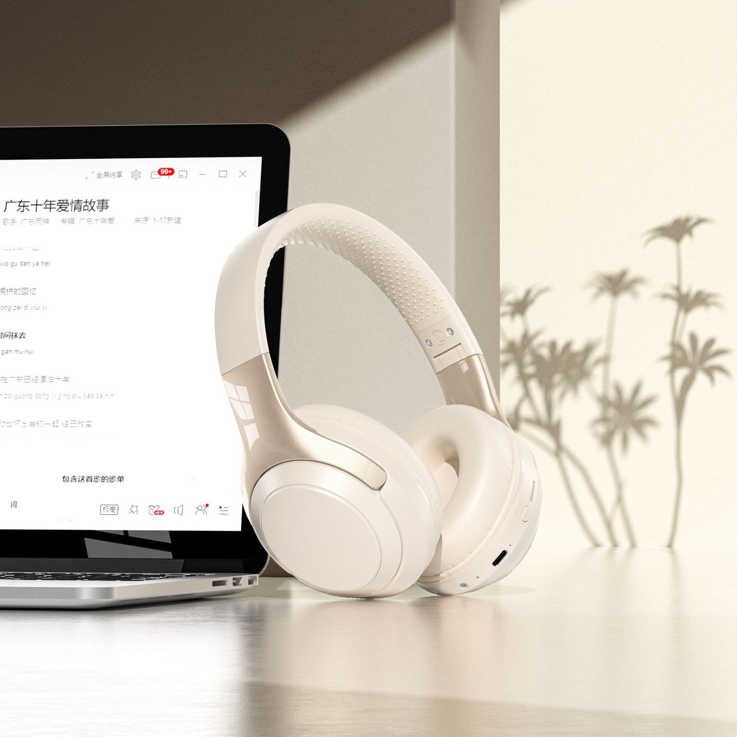 Head-mounted Bluetooth headphones
