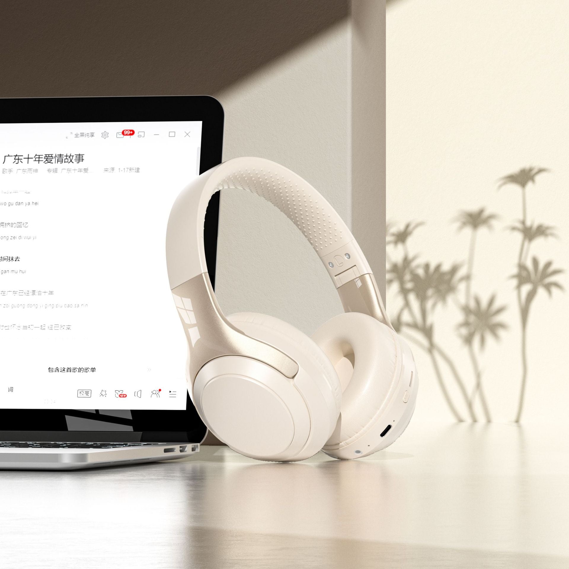 Head-mounted Bluetooth headphones