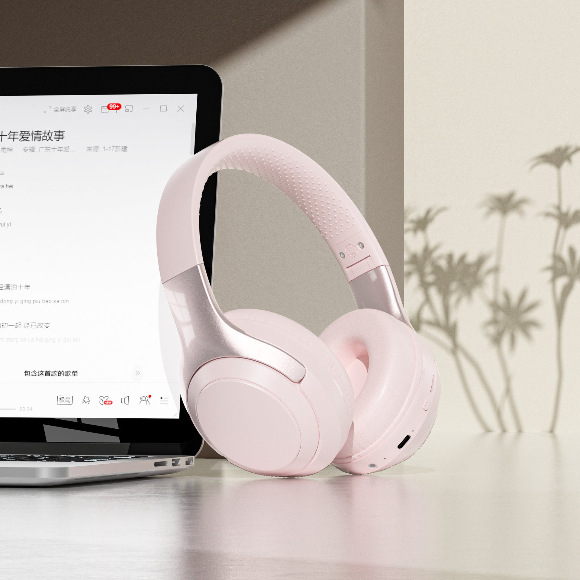 Head-mounted Bluetooth headphones