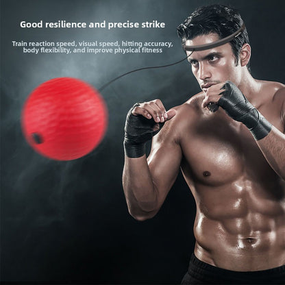 Head-Mounted Boxing Reaction Speed Training Ball
