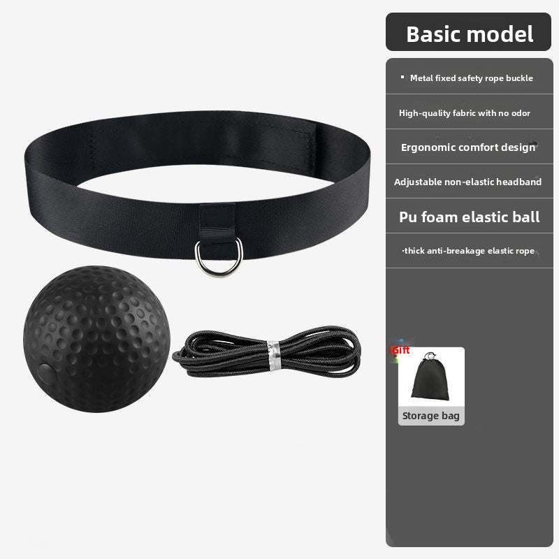 Head-Mounted Boxing Reaction Speed Training Ball