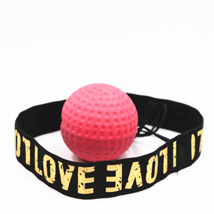 Head-Mounted Boxing Reaction Training Ball with Adjustable Headband