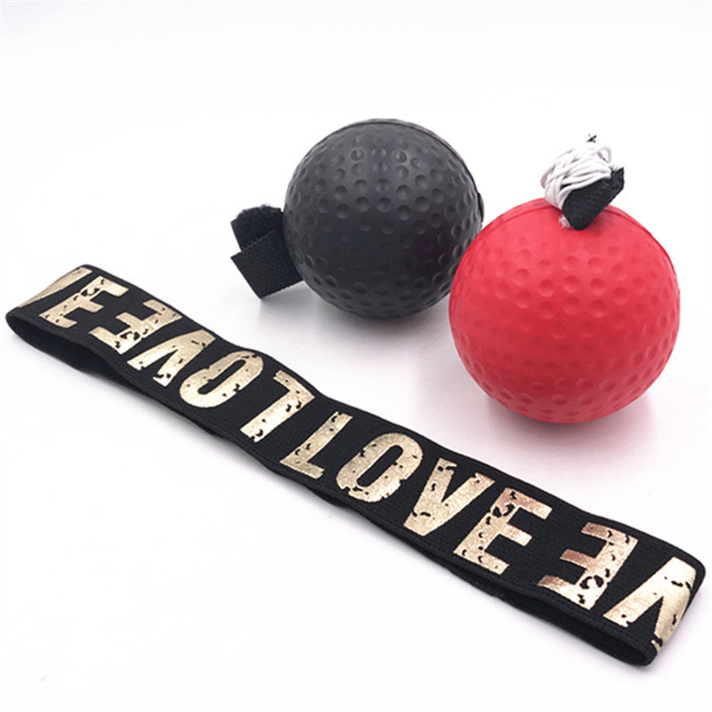 Head-Mounted Boxing Reaction Training Ball with Adjustable Headband