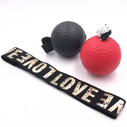 Head-Mounted Boxing Reaction Training Ball with Adjustable Headband