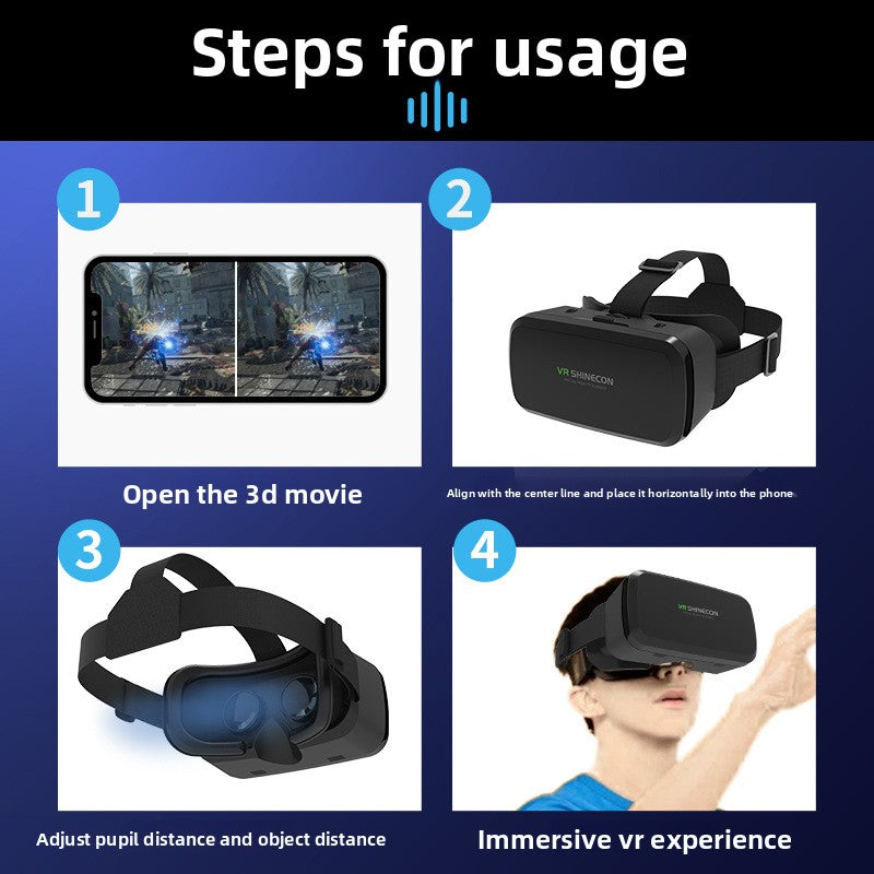 Head-mounted gaming glasses