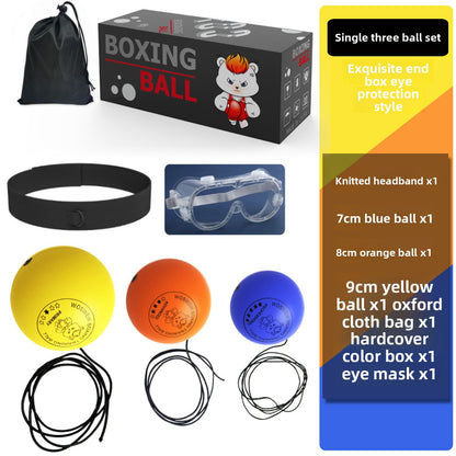 Head-mounted speed ball for boxing
