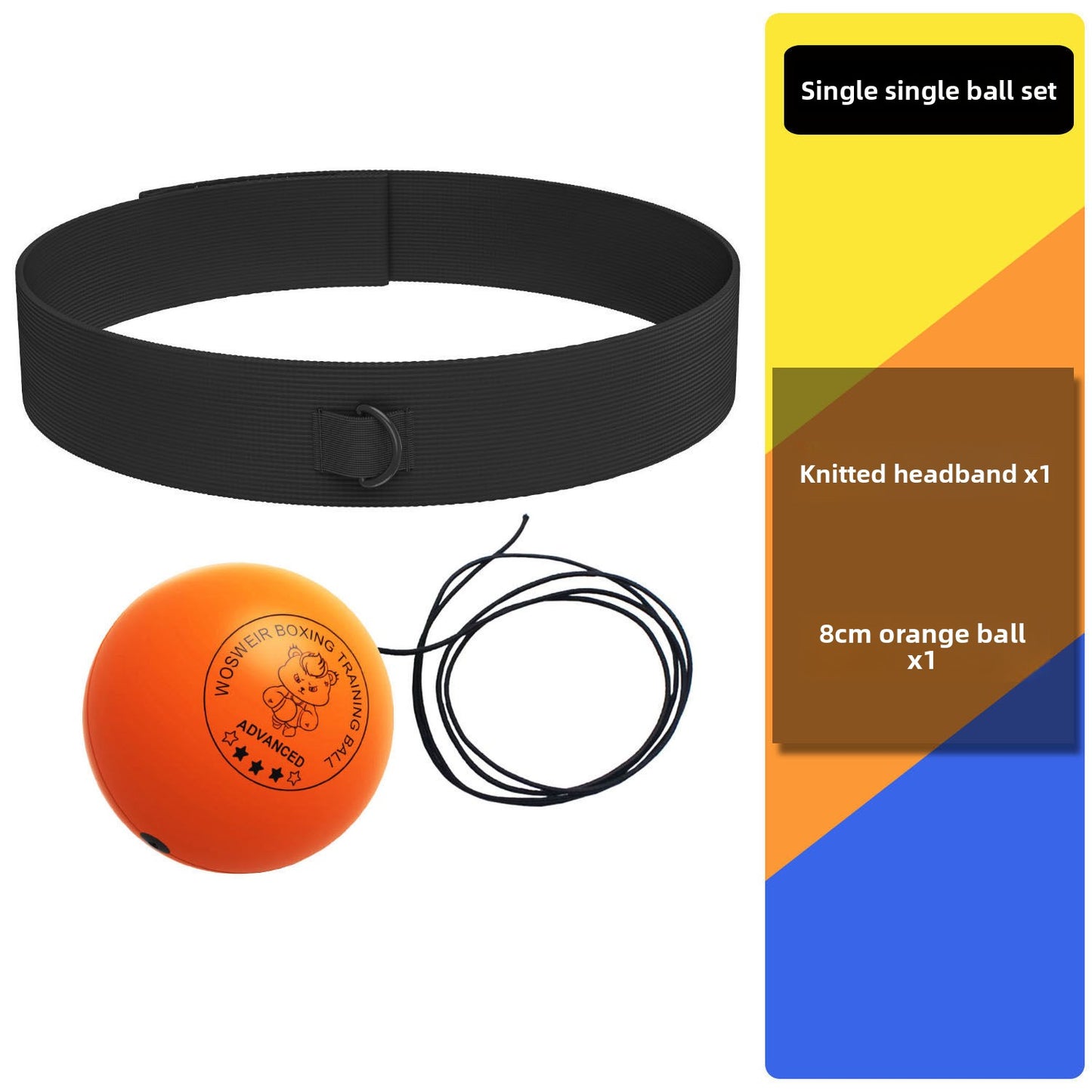 Head-mounted speed ball for boxing
