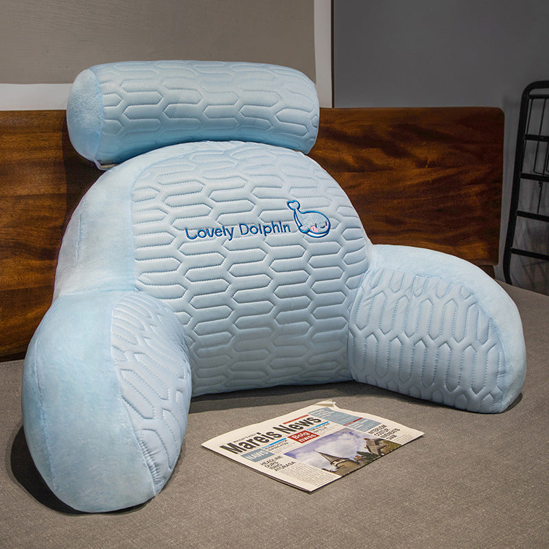 Headboard upholstered large backrest sofa cushion
