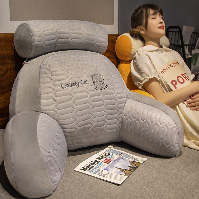 Headboard upholstered large backrest sofa cushion