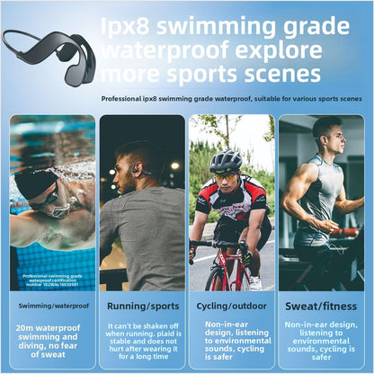 Headphone bone-conduction Bluetooth wireless