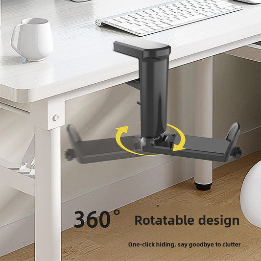 Headset earphone holder for table