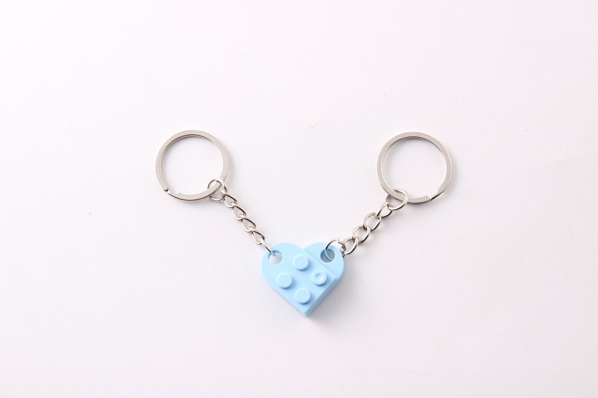 Heart Building Block Keychain