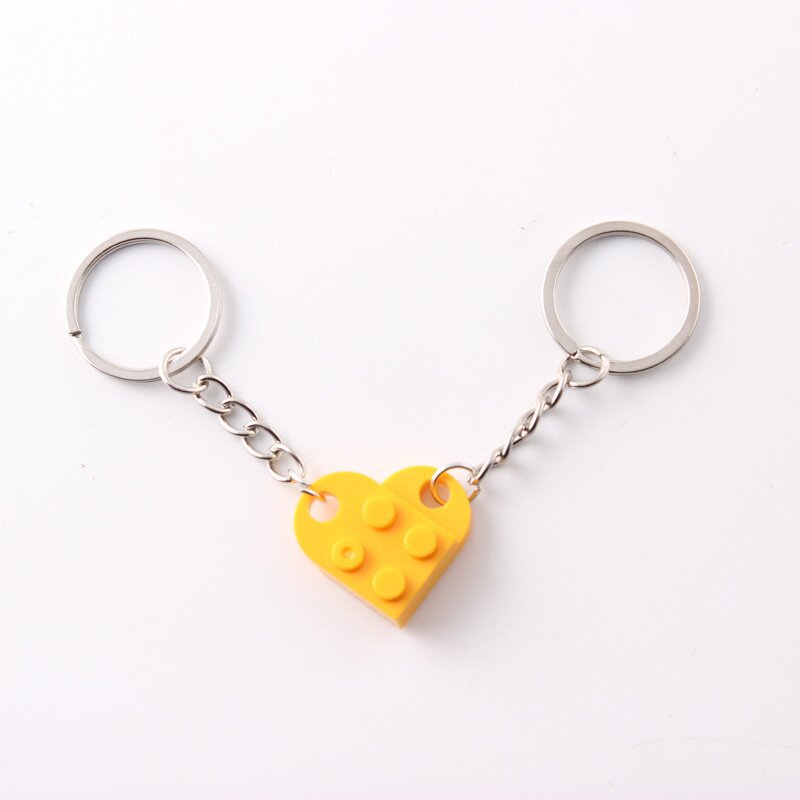 Heart Building Block Keychain