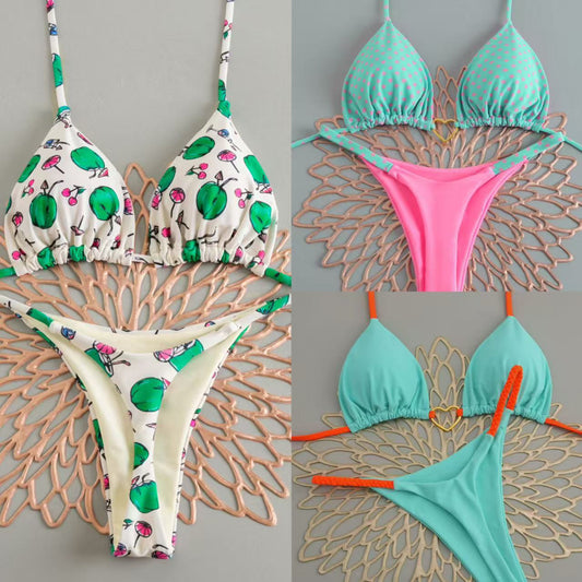 Heart Lace-Up Bikini