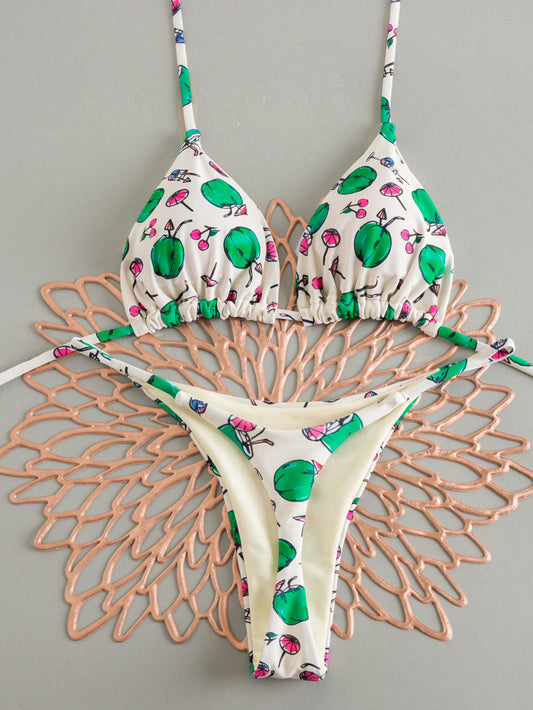 Heart Lace-Up Bikini
