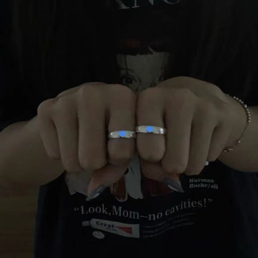 Heart Luminous Adjustable Ring