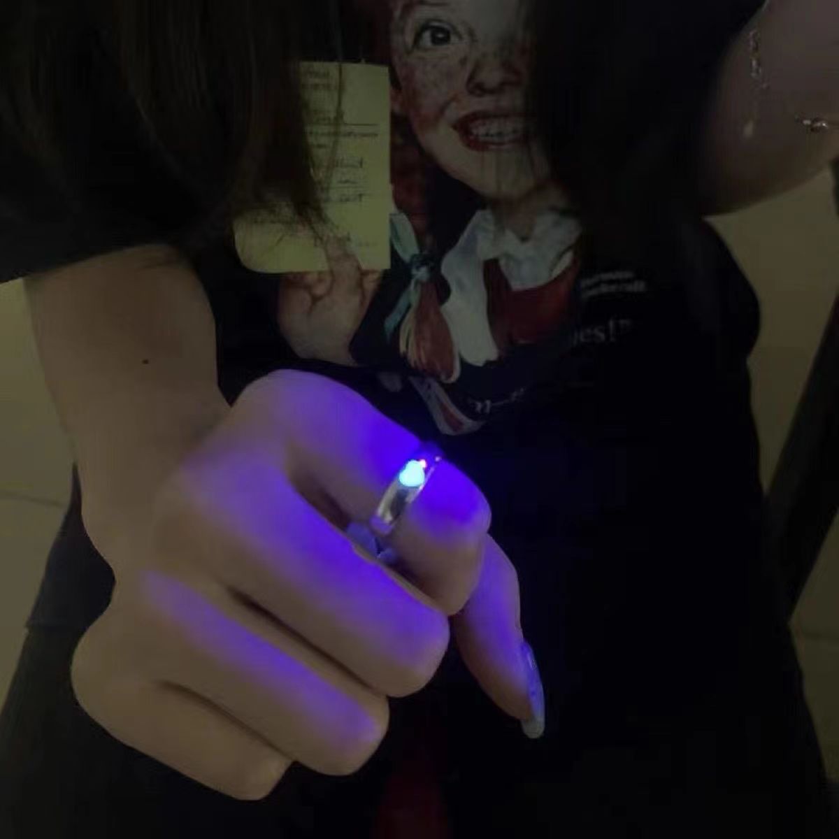 Heart Luminous Adjustable Ring