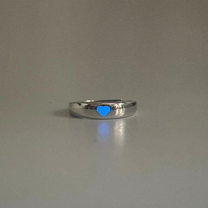 Heart Luminous Adjustable Ring