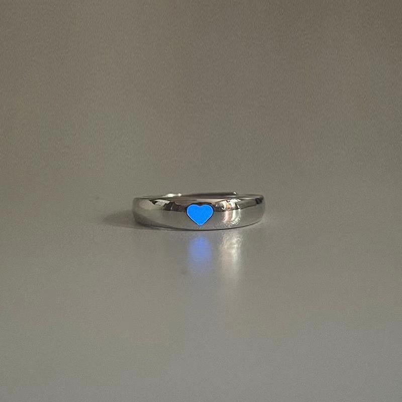 Heart Luminous Adjustable Ring