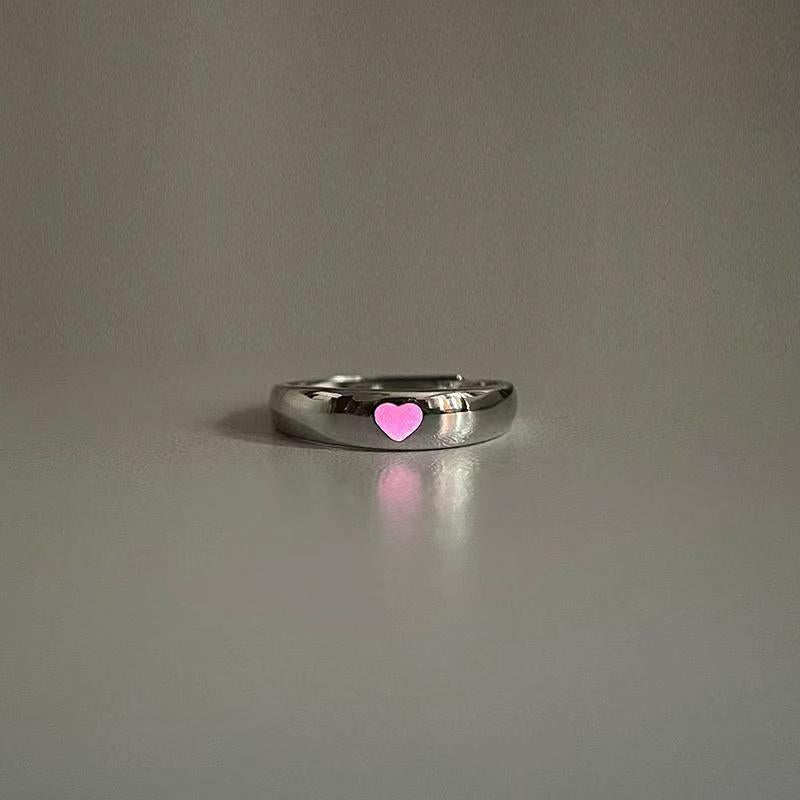 Heart Luminous Adjustable Ring
