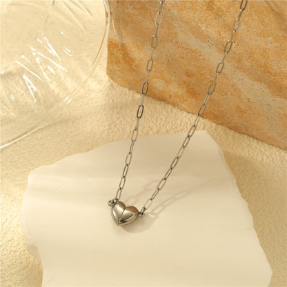 Heart Magnetic Stainless Steel Necklace
