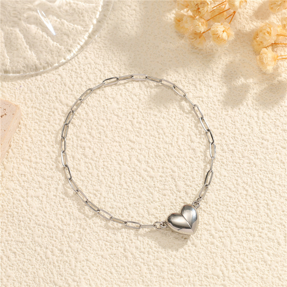 Heart Magnetic Stainless Steel Necklace