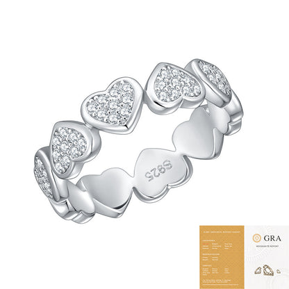 Heart Moissanite Ring