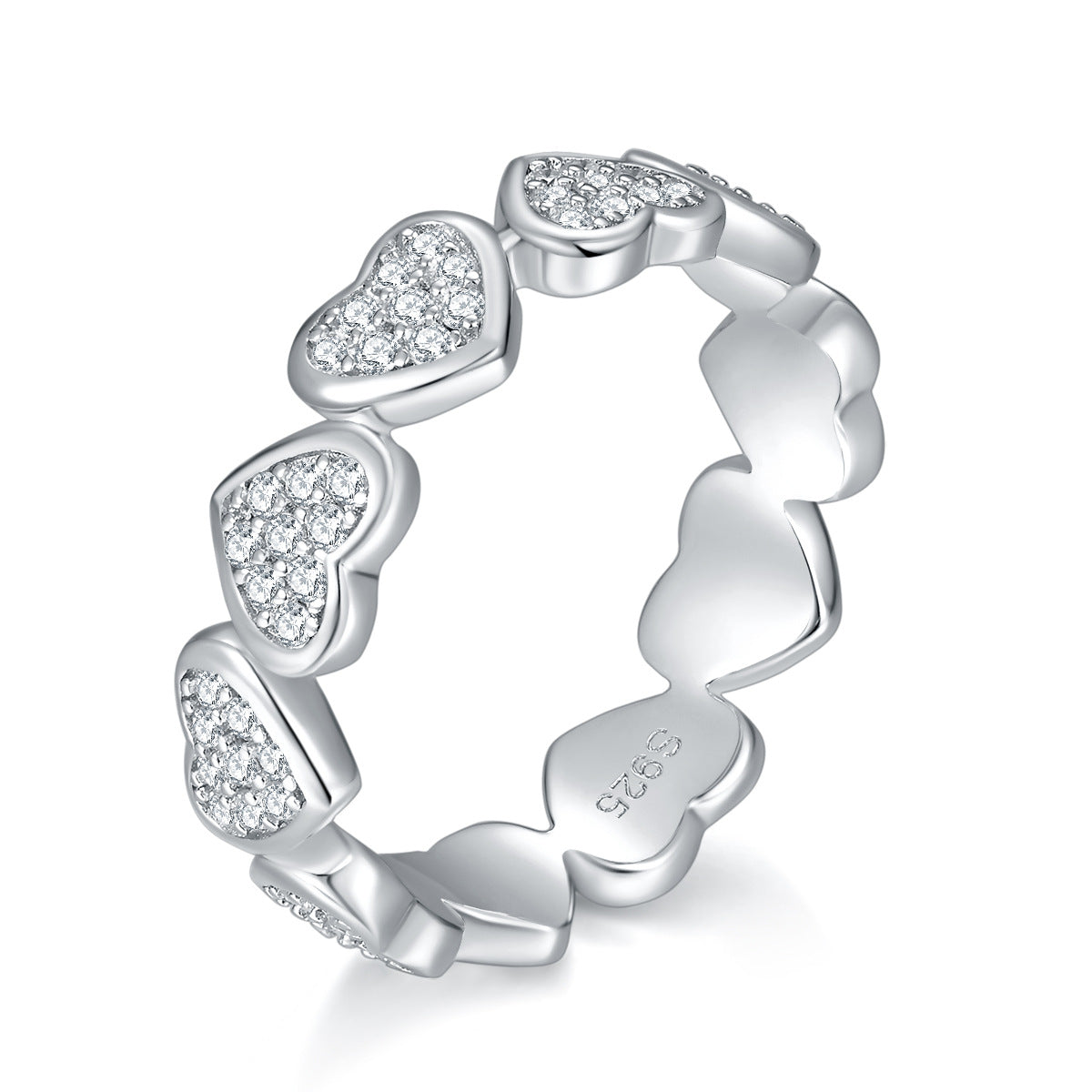 Heart Moissanite Ring