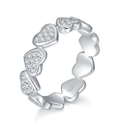 Heart Moissanite Ring