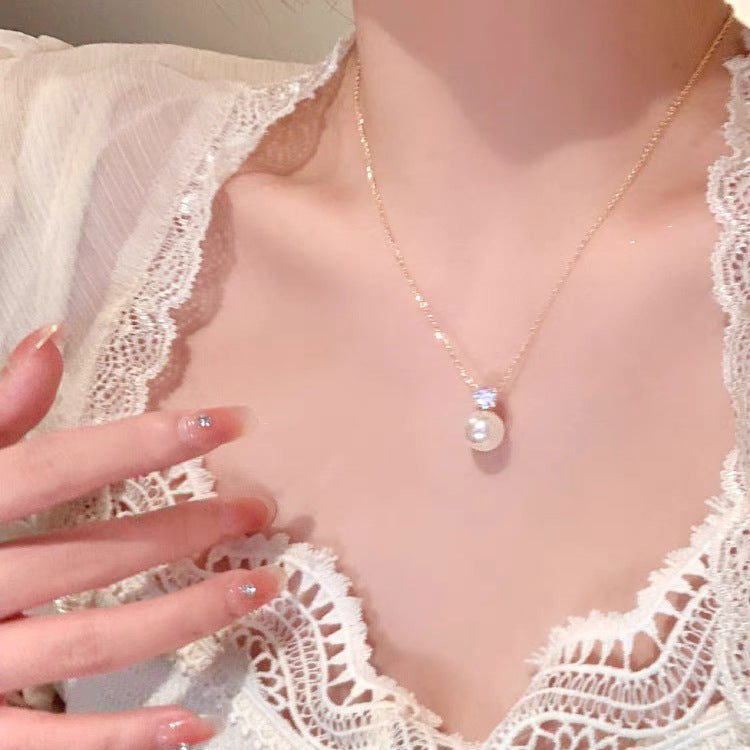 Heart Pearl Necklace