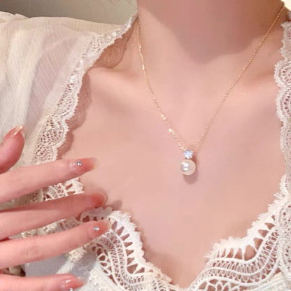 Heart Pearl Necklace