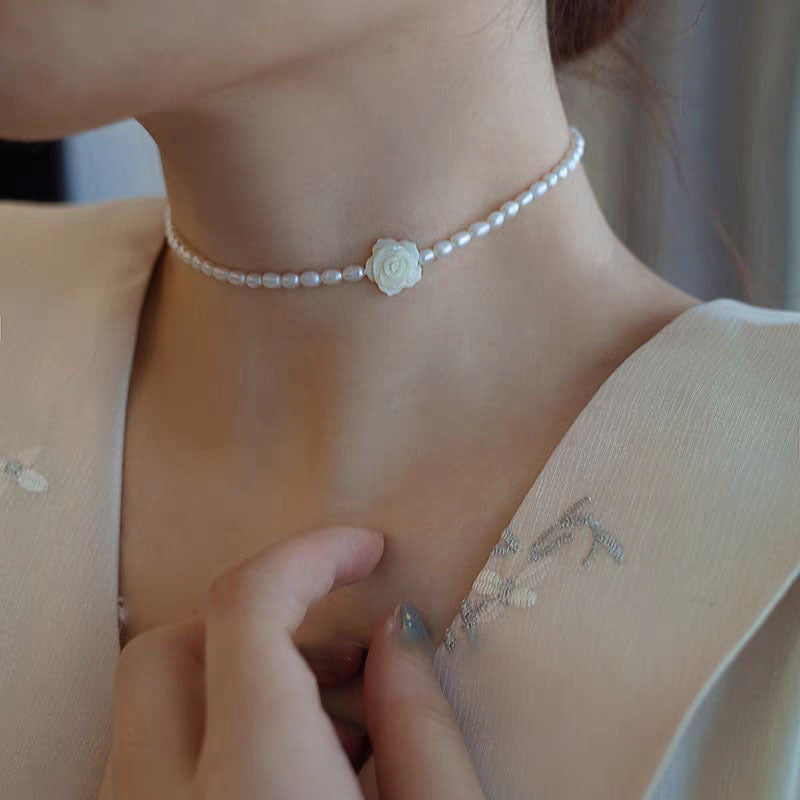 Heart Pearl Necklace