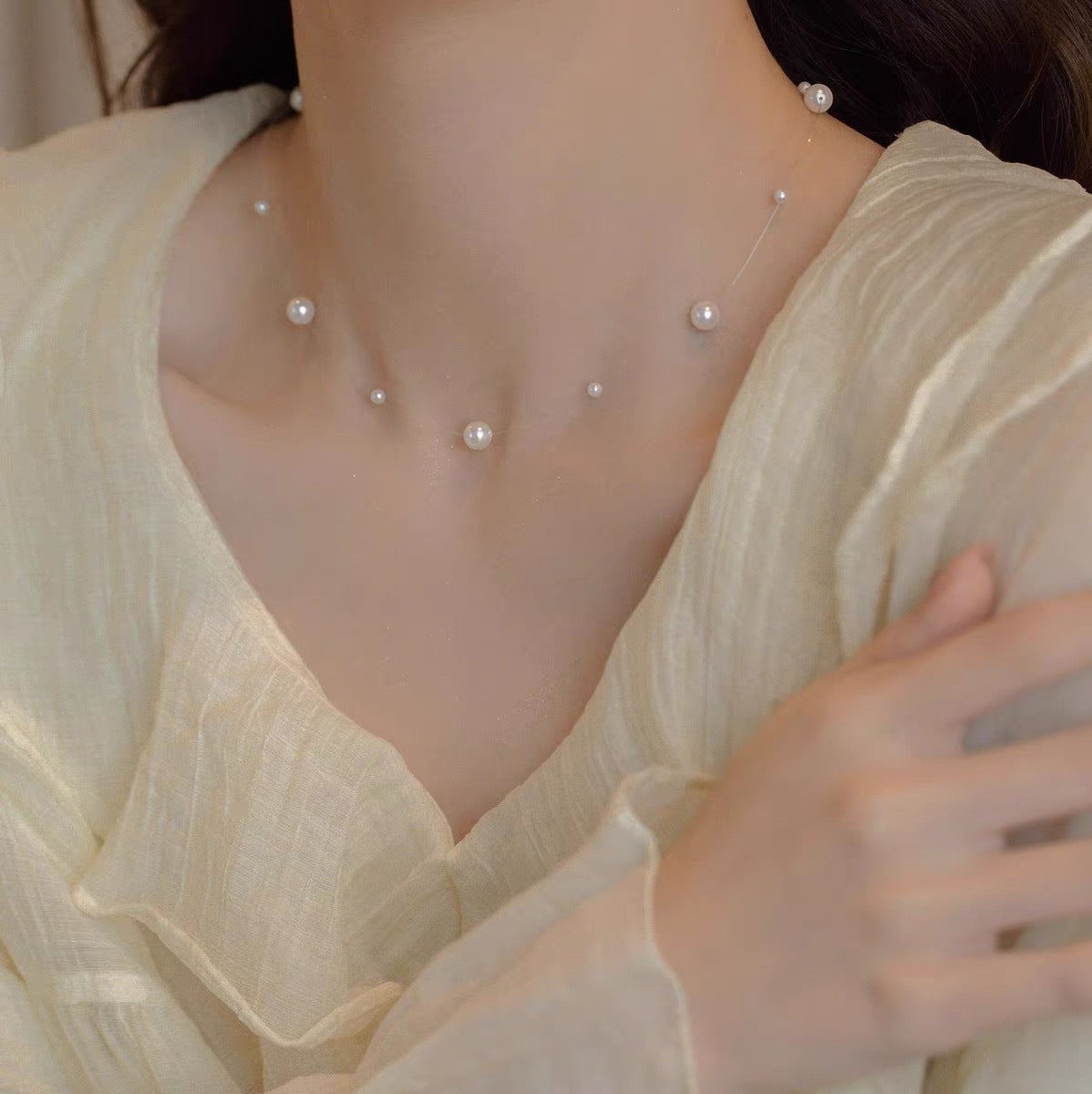 Heart Pearl Necklace