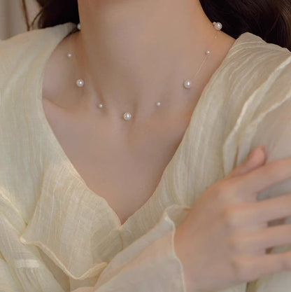 Heart Pearl Necklace