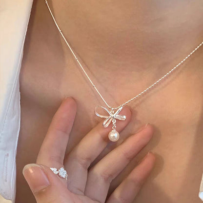 Heart Pearl Necklace