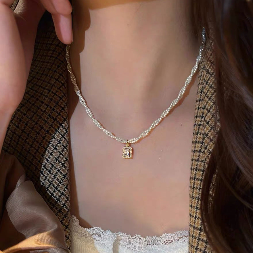 Heart Pearl Necklace