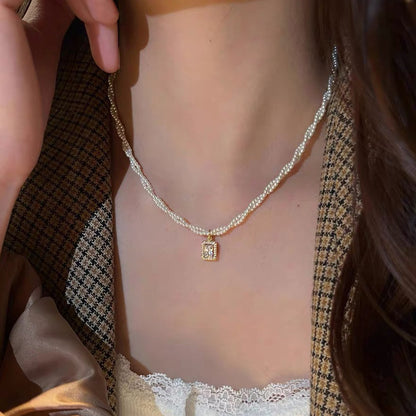Heart Pearl Necklace