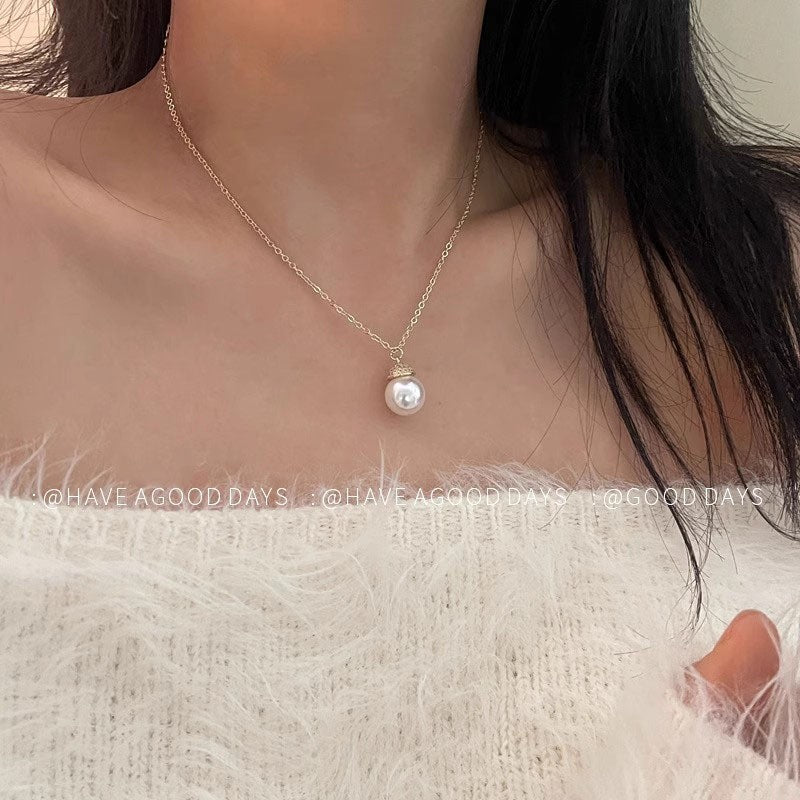 Heart Pearl Necklace