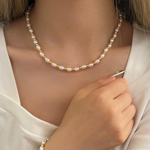 Heart Pearl Necklace