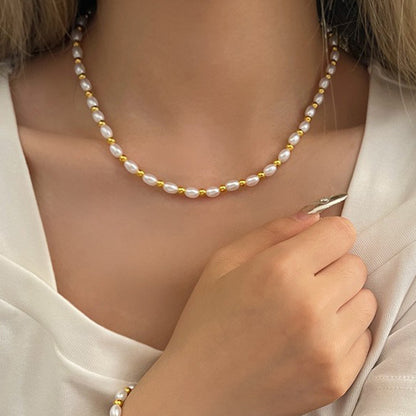 Heart Pearl Necklace