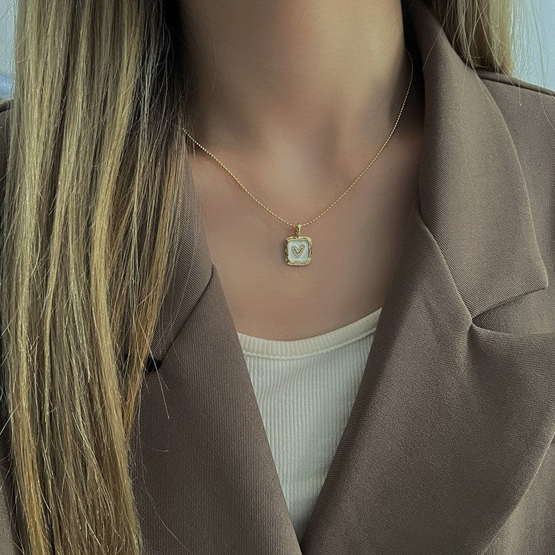 Heart Pearl Necklace