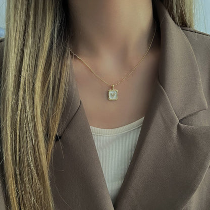 Heart Pearl Necklace