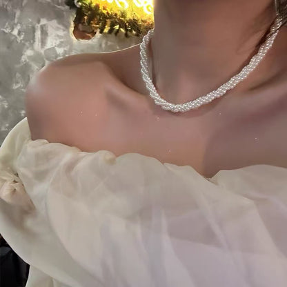 Heart Pearl Necklace