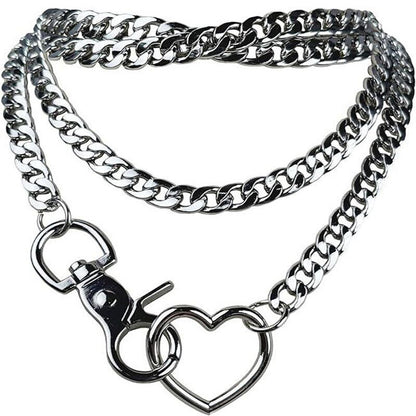 Heart Ring Slide Chain Necklace