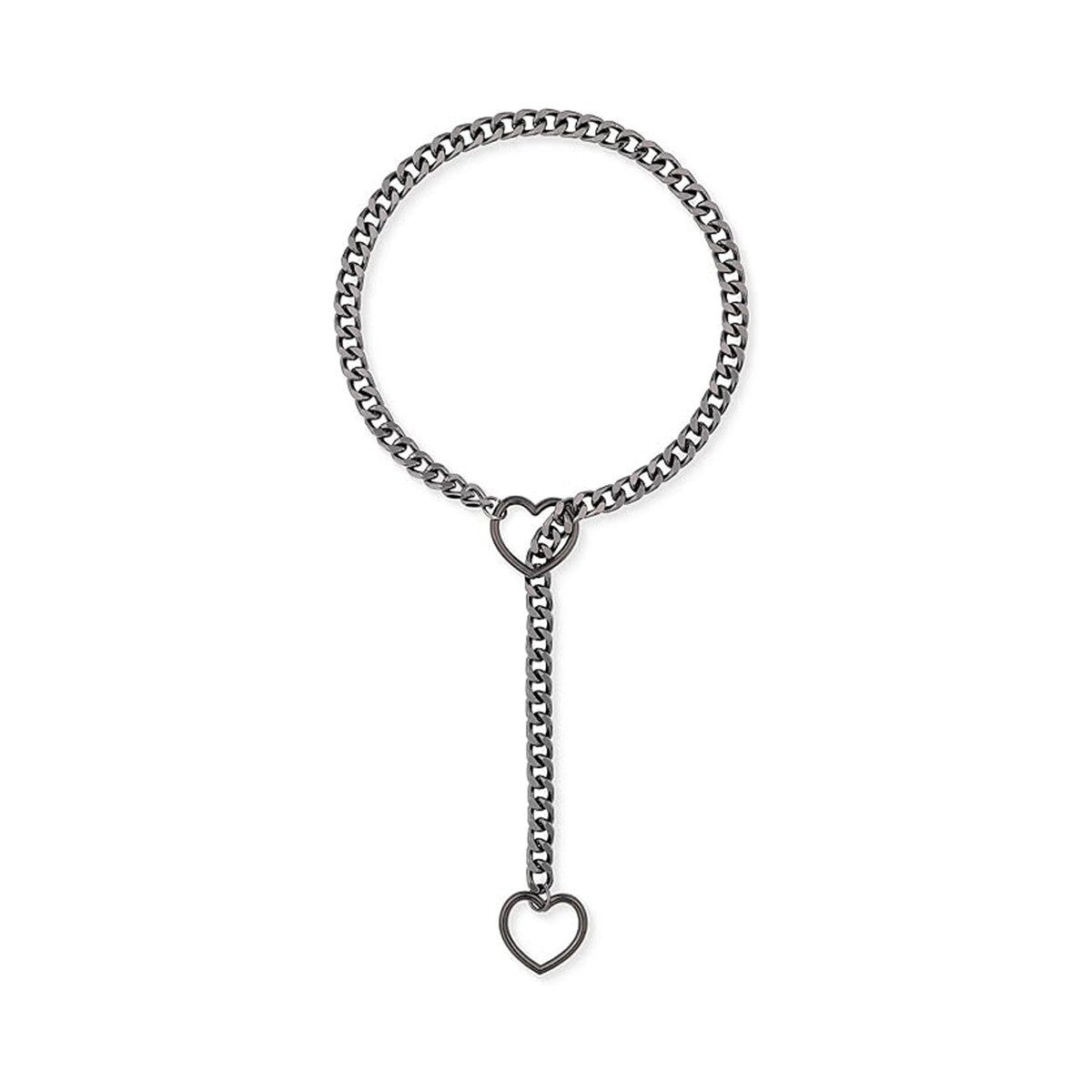 Heart Ring Slide Chain Necklace