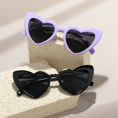 Heart Shape Concave Design Oversized Sunglasses